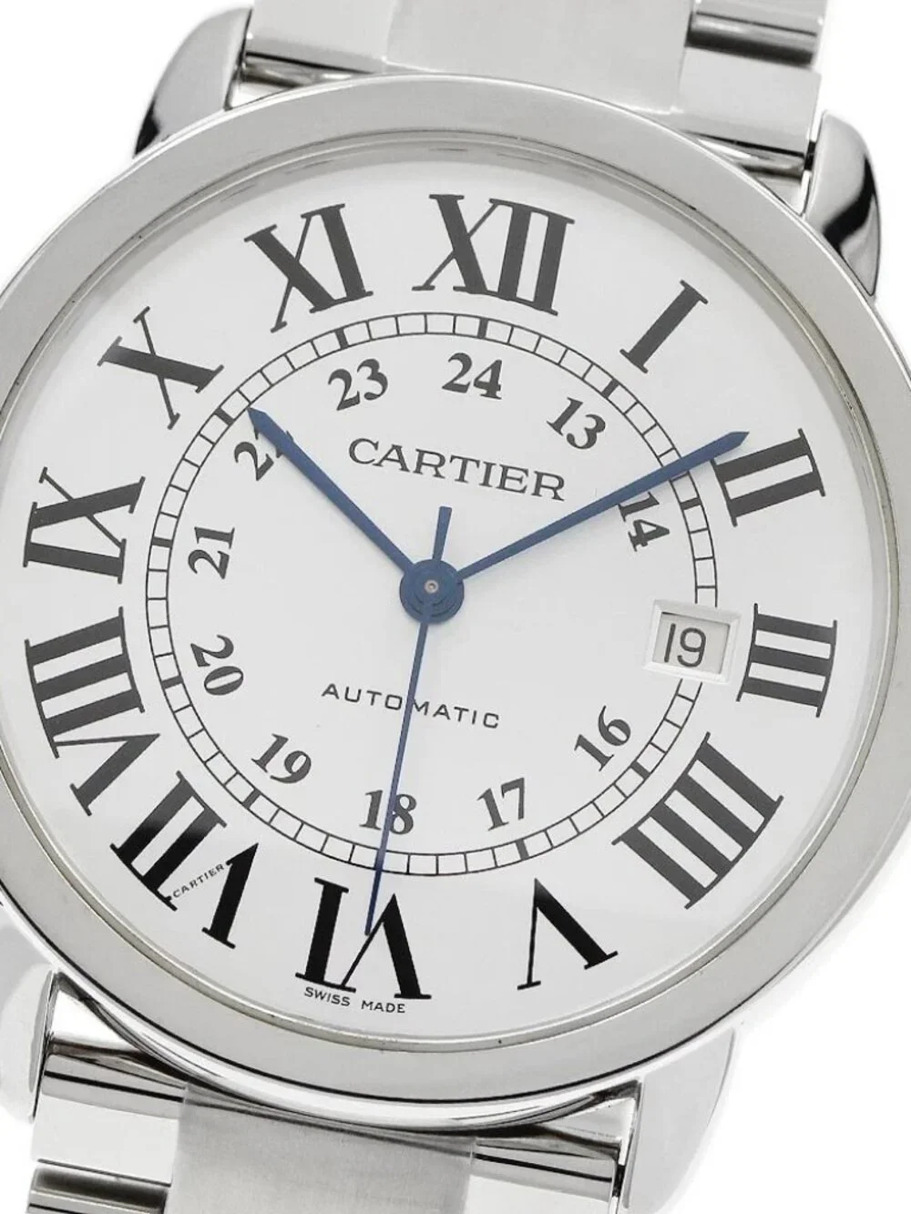 CARTIER Ronde Solo XL W6701011 Date Silver Dial Automatic Men's Watch_960201